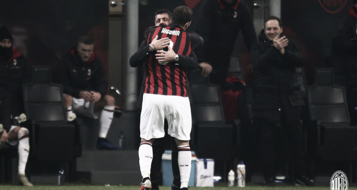 Vitória do Milan serviu de alívio principalmente pra Gattuso e Higuaín (Divulgação/AC Milan)