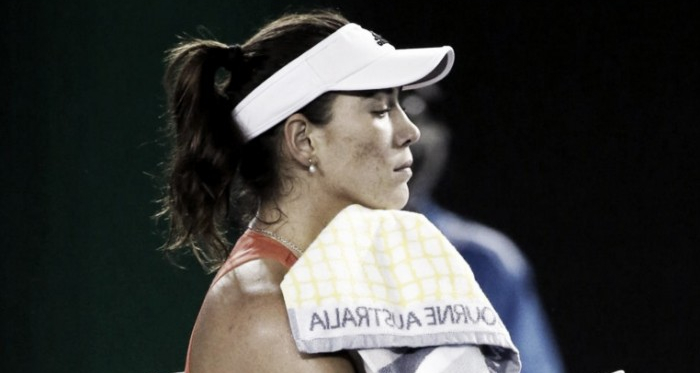 Muguruza will be disappointed with the manner of her exit (pic source: SI Tennis)