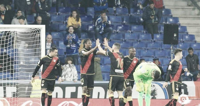 Jugadores celebrando un gol. Fotografía: La Liga
