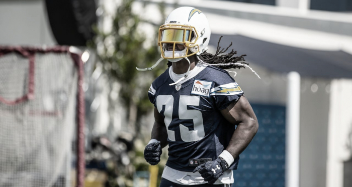 Melvin Gordon durante el minicampamento obligatorio (Foto: NFL.com)