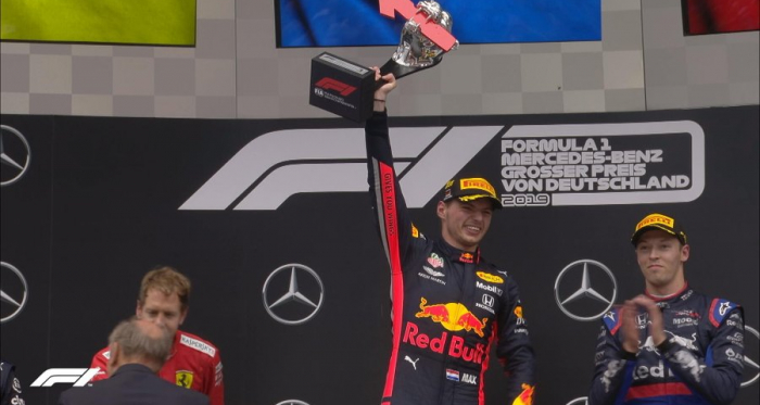 F1 - Un folle GP di Germania - Verstappen vince su un Vettel in rimonta. Terzo a sorpresa Kvyat