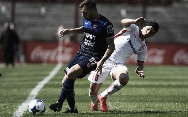 Jonathan Bottinelli y Patricio Toranzo en el ultimo Huracán - Unión (Foto: Santa Fe Deportivo)