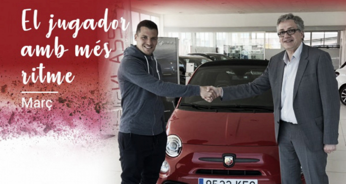 Granell, con el gerente de ItalicKLASS. | Foto: Girona FC.