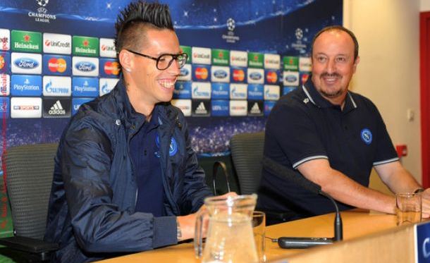 Slovan-Napoli, Benitez: "Turnover? Aiuterà la squadra in tutte le competizioni". Hamsik: "Gara speciale, sarà emozionante"