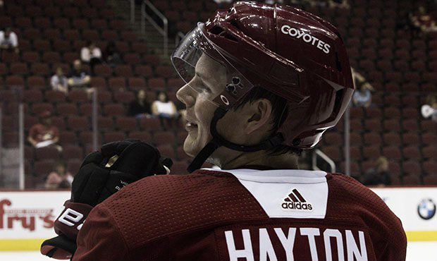 <div style="text-align: start;">Barrett Hayton has made an impression with the Coyotes and will be in the NHL. | <span style="background-color: rgb(255, 255, 255);">Photo by Jade Hanson/Cronkite News</span></div>