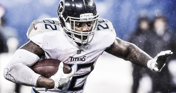 Derrick Henry, corredor titular de Tennessee Titans los uno de los aspirantes a conseguir la sexta colocación en la AFC (foto Titans)<div><br></div>