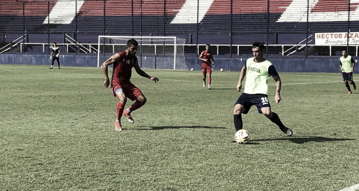 El lateral Lucas Rodríguez en la banda izquierda (Foto: Prensa Tigre