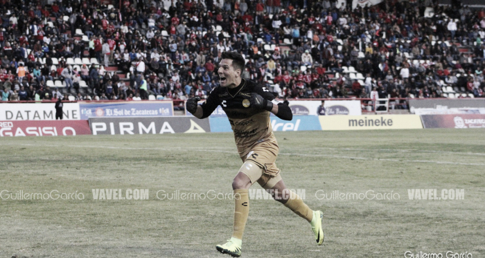 El guardameta Gaspar Servio festejando el pase a semifinales.