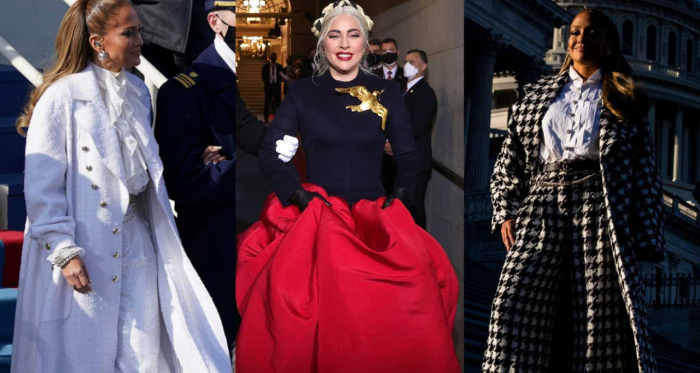Los 'lookazos' de Jennifer Lopez y Lady Gaga para la investidura de Joe Biden