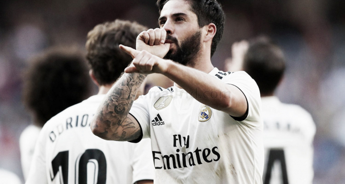 Isco celebra su gol / Foto: Real Madrid C.F.