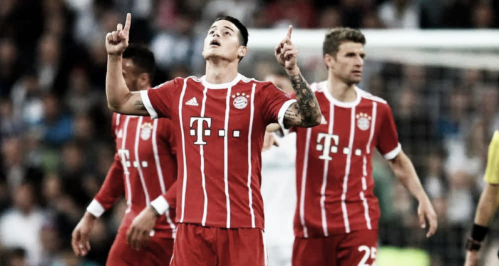 James Rodríguez, tras marcar el gol del empate ante el Real Madrid / Semana