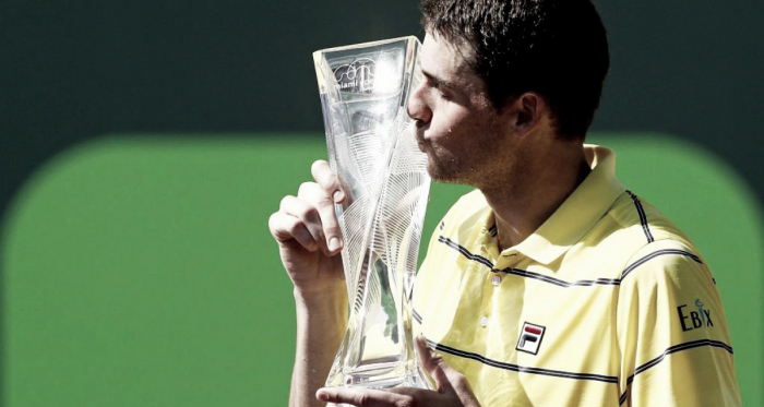 John Isner, vincitore a Miami. Fonte: Miami Open/Twitter