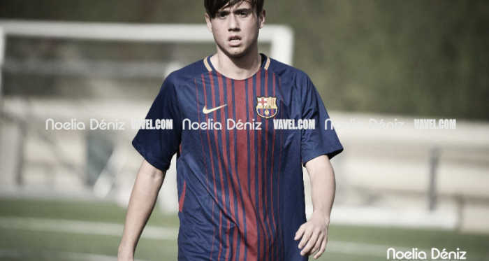 Jaume Jardí con el FCB Cadete A. Foto: Noelia Déniz, VAVEL
