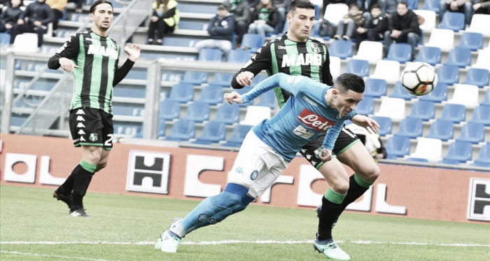 Napoli empata com Sassuolo fora de casa e volta a se complicar na luta pelo título da Serie A