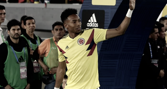Mojica en un partido con Colombia | Fotografía: FCF.com