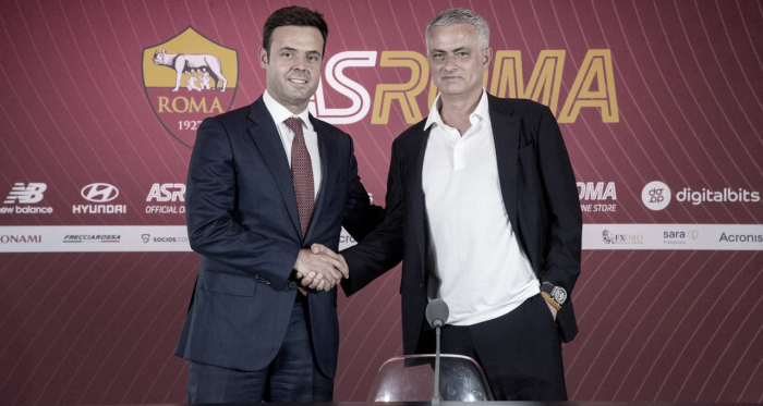 Apresentado na Roma, Mourinho afirma estar em débito com torcedores pelo carinho recebido