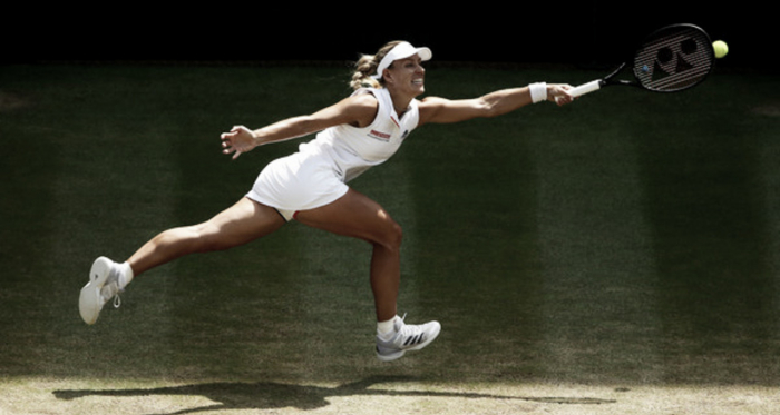 Angelique Kerber durante la final del torneo de Wimbledon 2018. Foto: zimbio.com