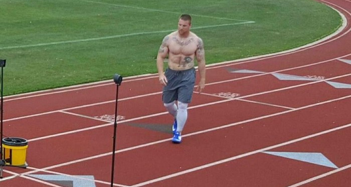 Kile Willett during training. Photo Source: Kile Willett