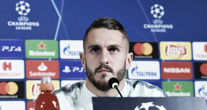 Koke en rueda de prensa. / Foto: antena3.com