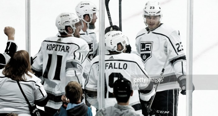 Anze Kopitar&#039;s three point night lifts the Los Angeles Kings over the San Jose Sharks