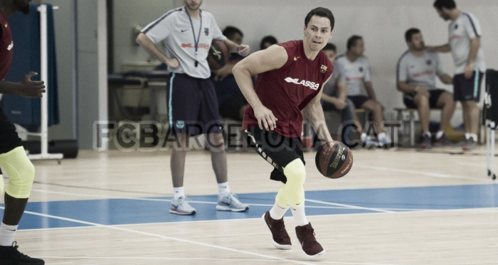 Kuric duante su primer entrenamiento con el Barcelonja. | foto: FC Barcelona