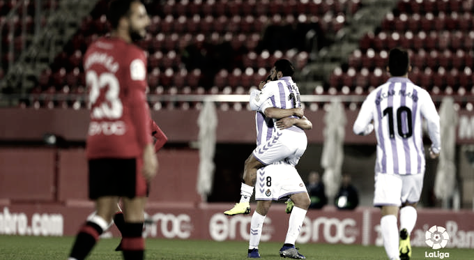 Daniele Verde tras su primer gol// Foto: La Liga<div><span> </span><br></div>