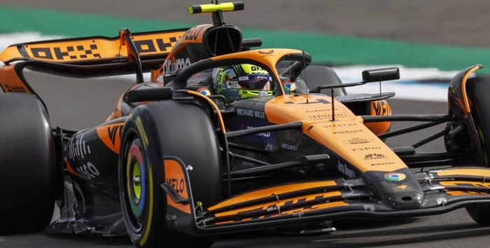 Lando Norris lidera los libres 2 en Bélgica 