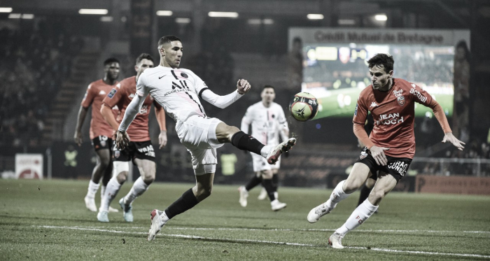 PSG joga mal e arranca empate sofrido do Lorient no fim; Lille vira sobre Bordeaux