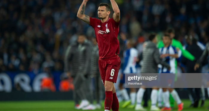 Dejan Lovren started Liverpool's 2-0 victory against Porto in the Champions League, but may miss out on Sunday against Chelsea (Getty Images)