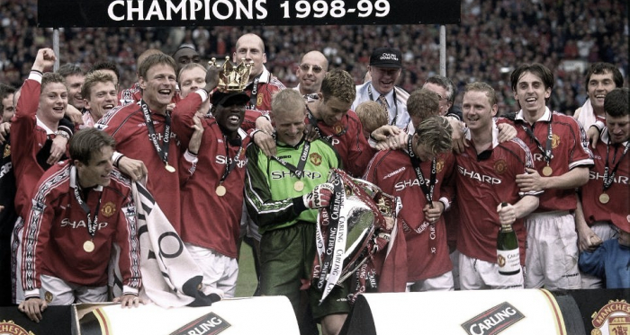 El histórico Manchester United campeón de la 1998/1999