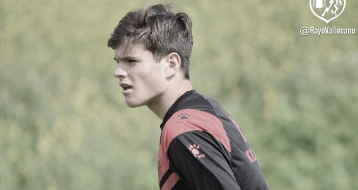Martín en una sesión. Fotografía: Rayo Vallecano S.A.D