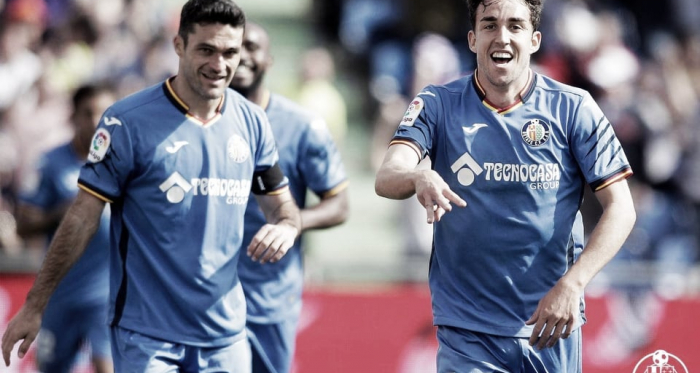 Mata celebrando un gol. Fotografía: Getafe