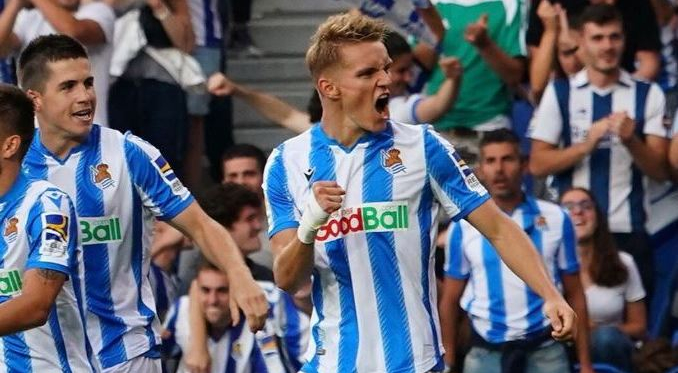 Odegaard, a lo suyo