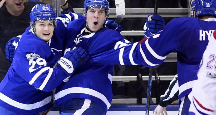The Toronto Maple Leafs' rookies will carry them from here on out. Photo: Frank Gunn/The Canadian Press