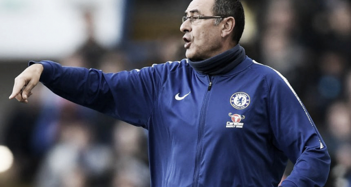 Maurizio Sarri se mostró muy orgulloso del logro de su equipo | Foto: Premier League