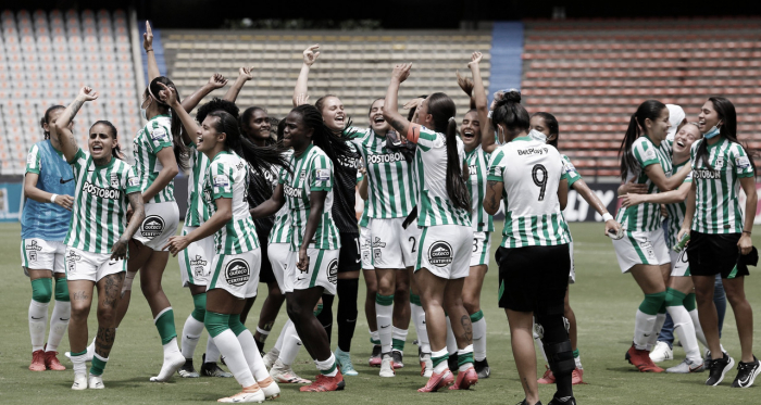 Atlético Nacional celebró su clasificación frente al Atlético Bucaramanga