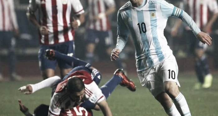 La magia de Leo ante Paraguay (Foto: Goal).