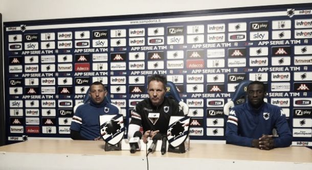 Conferenza stampa alla vigilia di Empoli-Sampdoria: Palombo, Mihajlovic e Obiang