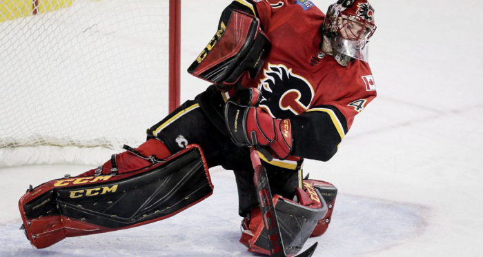 <div>MIke Smith's erratic play has lost him his starting job to backup David Rittich for now. | Photo: (Lyke Aspinall/CP<font color="#8a9299" face="pt-serif, georgia"><span>)</span></font></div>