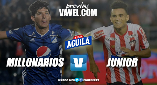 Previa Millonarios vs Junior de Barranquilla: duelo en la parte alta de la tabla