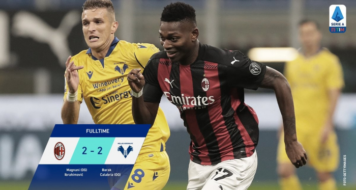 Serie A - Ibra croce e delizia: il Milan si salva al 93’ con il Verona (2-2) 