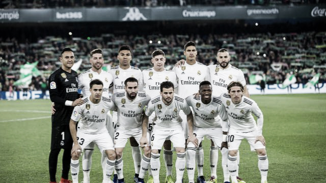 Once blanco en el Villamarín. Foto: Real Madrid C.F