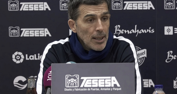 Muñiz durante la rueda de prensa previa al partido Tenerife - Málaga | Foto: MálagaCF