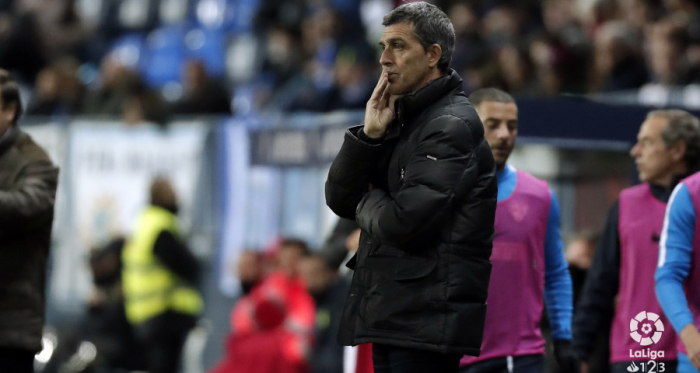 Muñiz durante el Málaga-Reus | LaLiga