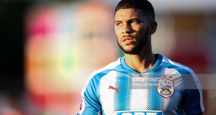 Wells in action for the Terriers in pre-season | Photo: Robbie Jay Barrett - AMA