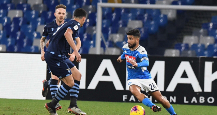 Insigne in azione. | Foto: Twitter @sscnapoli