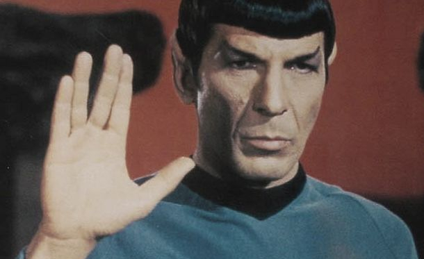 Leonard Nimoy nei panni del signor Spock