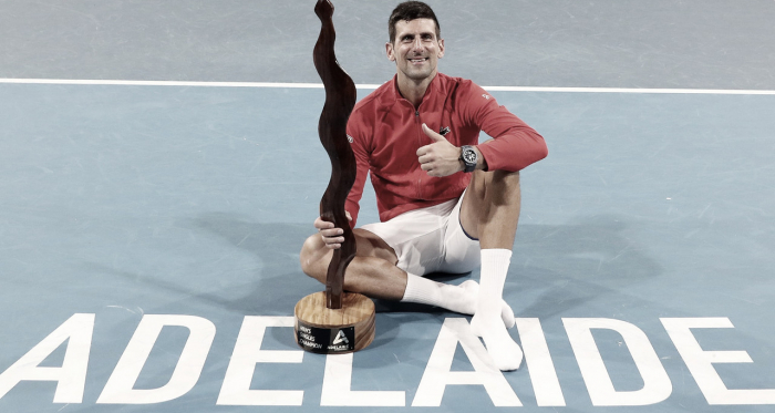   Novak Djokovic alcanza
su título 92 en Adelaida