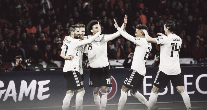 Time alemão venceu a Holanda de virada por 3 a 2 (Foto: DIvulgação/DFB)