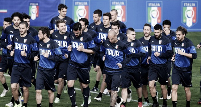 Italy in training during qualification | source: FIFA.com
